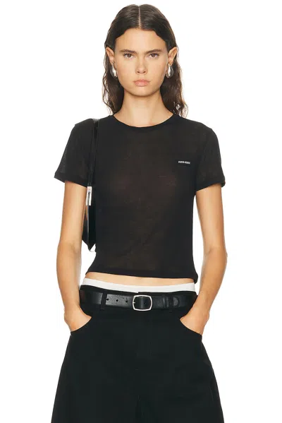Miu Miu Costina Top In Black