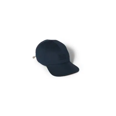 Miu Miu Cotton Baseball Cap In Blue