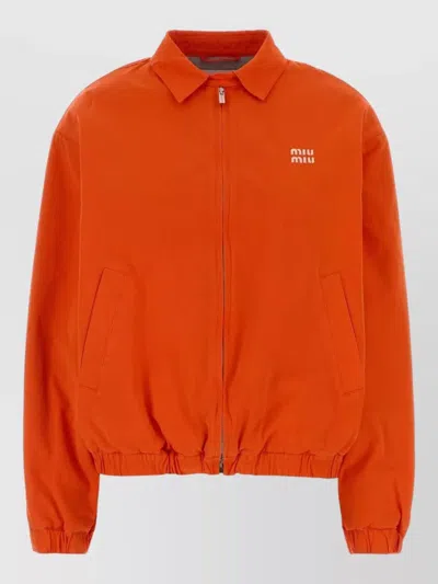 MIU MIU COTTON BOMBER JACKET