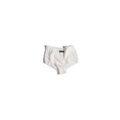 Miu Miu Cotton Briefs In White