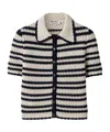 Miu Miu Cotton Cardigan In Multi