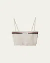 Miu Miu Cotton Crochet Cropped Tank Top
