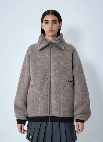 MIU MIU COTTON FLEECE JACKET