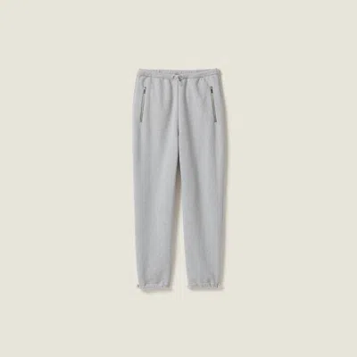 Miu Miu Cotton Fleece Pants In Blue