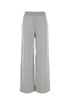 Miu Miu Cotton Fleece Bermudas In Grey