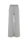 Miu Miu Cotton Fleece Bermudas In Grey