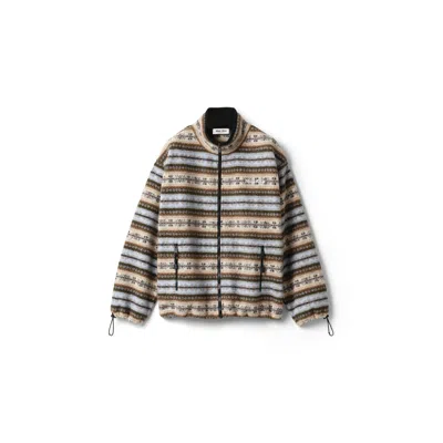 Miu Miu Cotton Fleece Zipper Jacket In Multi