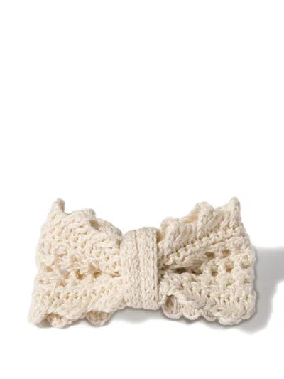 Miu Miu Cotton Hair Clip In Neutral