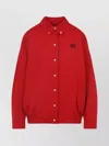 Miu Miu Cotton Jacket With Button-down Collar And Pockets