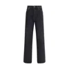 Miu Miu Jeans With Belt Loops In Black