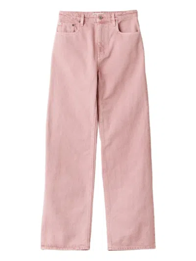 Miu Miu Cotton Jeans In Pink