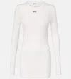 Miu Miu Cotton Jersey Minidress In White