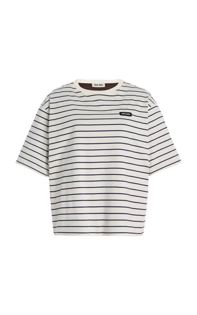 Miu Miu Cotton Jersey T-shirt