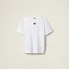 Miu Miu Cotton Jersey T-shirt In White