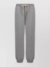 Miu Miu Cotton Fleece Pants With Leather Trim