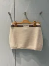 Miu Miu Mini-jupe En Tricot De Coton