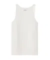 Miu Miu Cotton Knit Tank Top In White