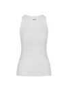 Miu Miu Cotton Knit Tank Top In White