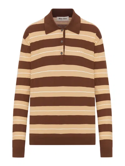 Miu Miu Cotton Knitted Polo