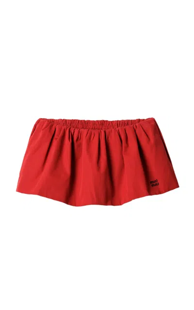 MIU MIU COTTON MINI SKIRT