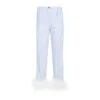 Miu Miu Light Blue Cotton Pants