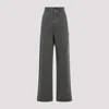 Miu Miu Women Pinstripe Pants In Oliva