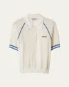 Miu Miu Cotton Piping Short-sleeve Polo