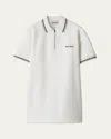 Miu Miu Cotton Pique Short-sleeve Polo Mini Dress In White