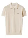 Miu Miu Mc Natural Lace Knit Polo