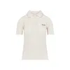 Miu Miu Openwork Polo T-shirt In Multi