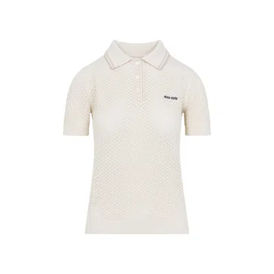 MIU MIU MIU MIU COTTON POLO WOMEN
