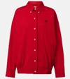 Miu Miu Cotton Poplin Blouson In Red