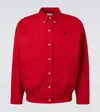 Miu Miu Cotton Poplin Blouson In Red