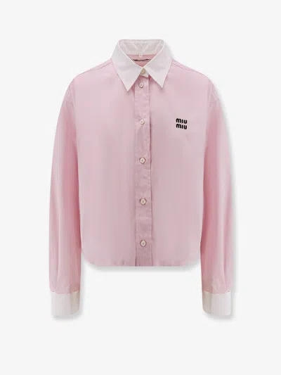 MIU MIU COTTON POPLIN SHIRT