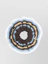 Miu Miu Cotton Scrunchie Crochet Effect In White