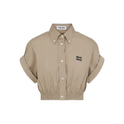 MIU MIU MIU MIU COTTON SHIRT