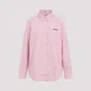Miu Miu Cotton Shirt In Pink