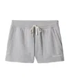 Miu Miu Cotton Shorts In Gray