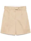 Miu Miu Klassische Shorts In Neutrals