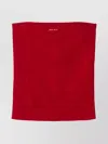 Miu Miu Cotton Top Short Sleeves In Red