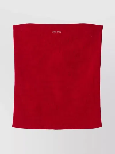 MIU MIU COTTON TOP SHORT SLEEVES