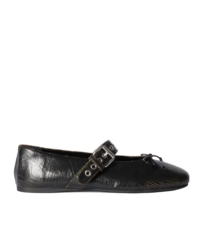 MIU MIU MIU MIU BUCKLE FASTENED BALLERINAS