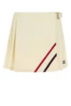Miu Miu Pleated Mohair Fabric Mini-skirt