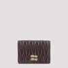 Miu Miu Textured Quilted Lamb Leather Wallet