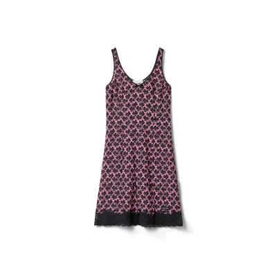 Miu Miu Crêpe De Chine Mini-dress In Multi