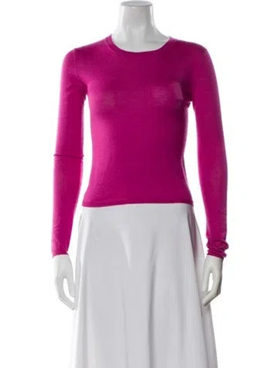 Pre-owned Miu Miu Crew Neck Sweater In Pink