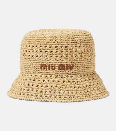 Miu Miu Cappello-xl Nd  Female In Beige
