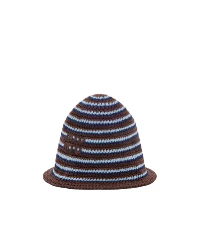 Miu Miu Crochet Bucket Hat In Red