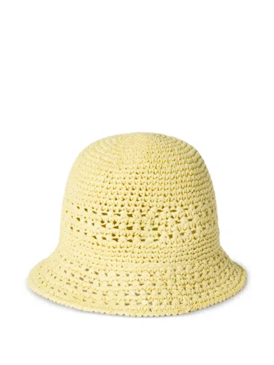 Miu Miu Crochet Bucket Hat In Yellow