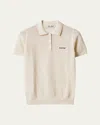 Miu Miu Crochet Cotton Short-sleeve Polo